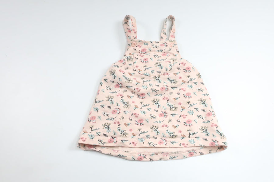 Floral suspender dress from ICA I Love Eco - Size 68 - Pink