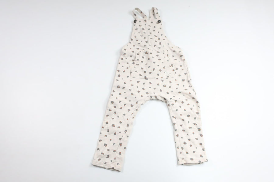 Leopard print overalls from Lindex - Size 80 - Off-white
