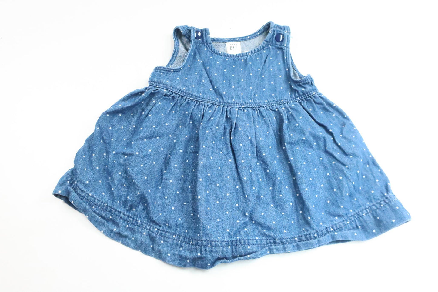 Polka dot dress from Baby GAP - Size 68/74 - Denim