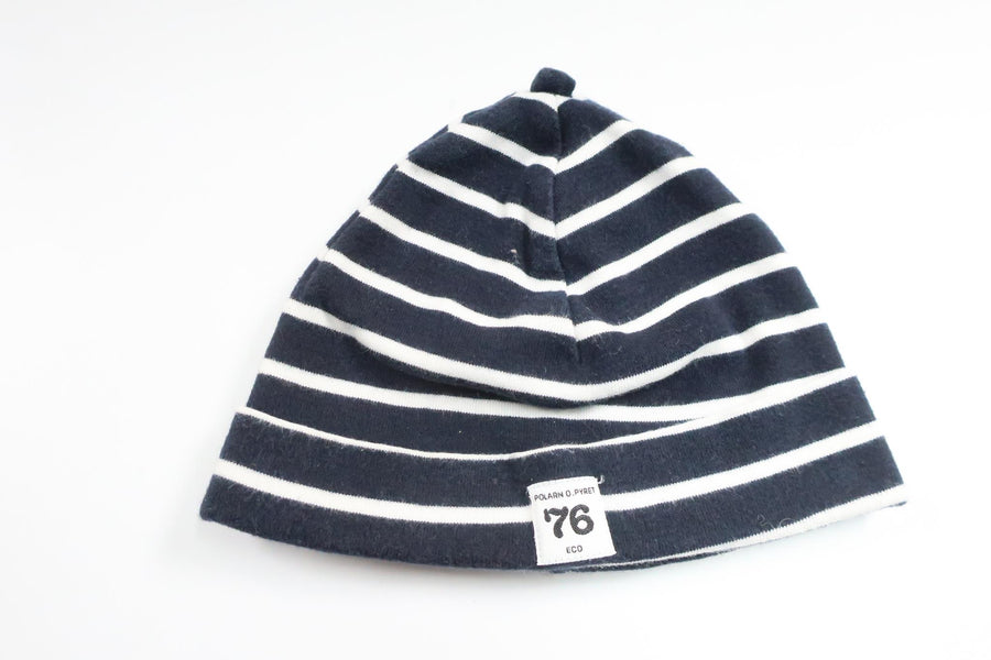 Striped hat from Polarn o. Pyret - Size 40/42 - Navy blue