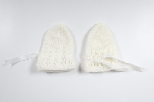 Mittens from Hemstickat - Size 56/62 - White