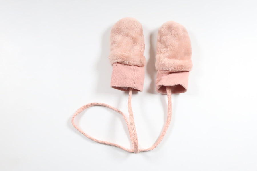 Fleece-lined mittens from Unknown - Size 56/62 - Pink