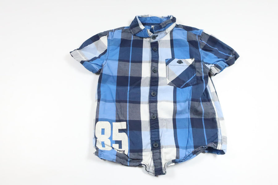 Checked shirt from Lindex - Size 98/104 - Blue