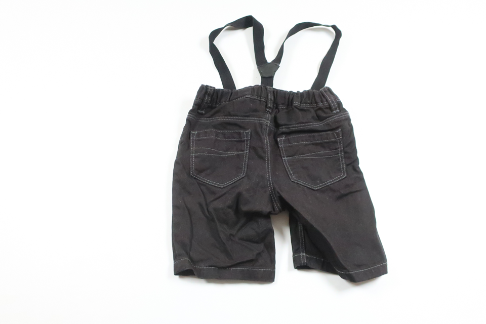 Suspender shorts from H&M - Size 80 - Black