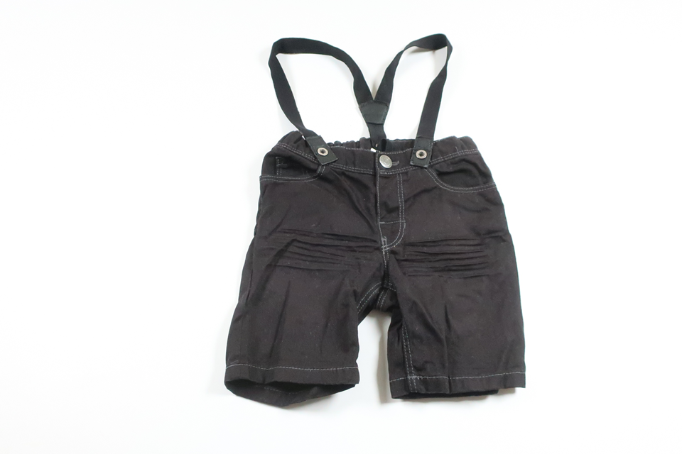 Suspender shorts from H&M - Size 80 - Black