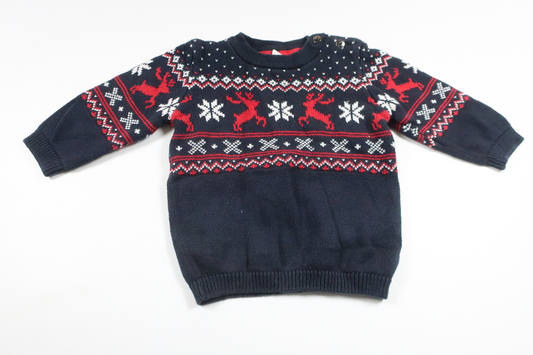 Knitted sweater from H&M - Size 68 - Navy blue