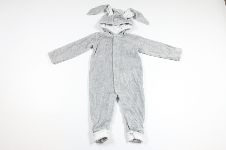 Rabbit fleece overall from Livly - Size 62/68 - Grey