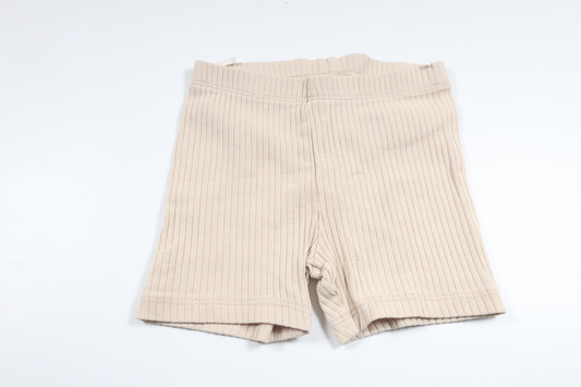 Ribbed shorts from H&amp;M - Size 74 - Beige