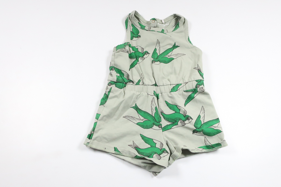 Jumpsuit with birds from Mini Rodini - Size 80/86 - Green