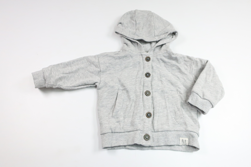 Hooded jacket from Lindex - Size 80 - Grey