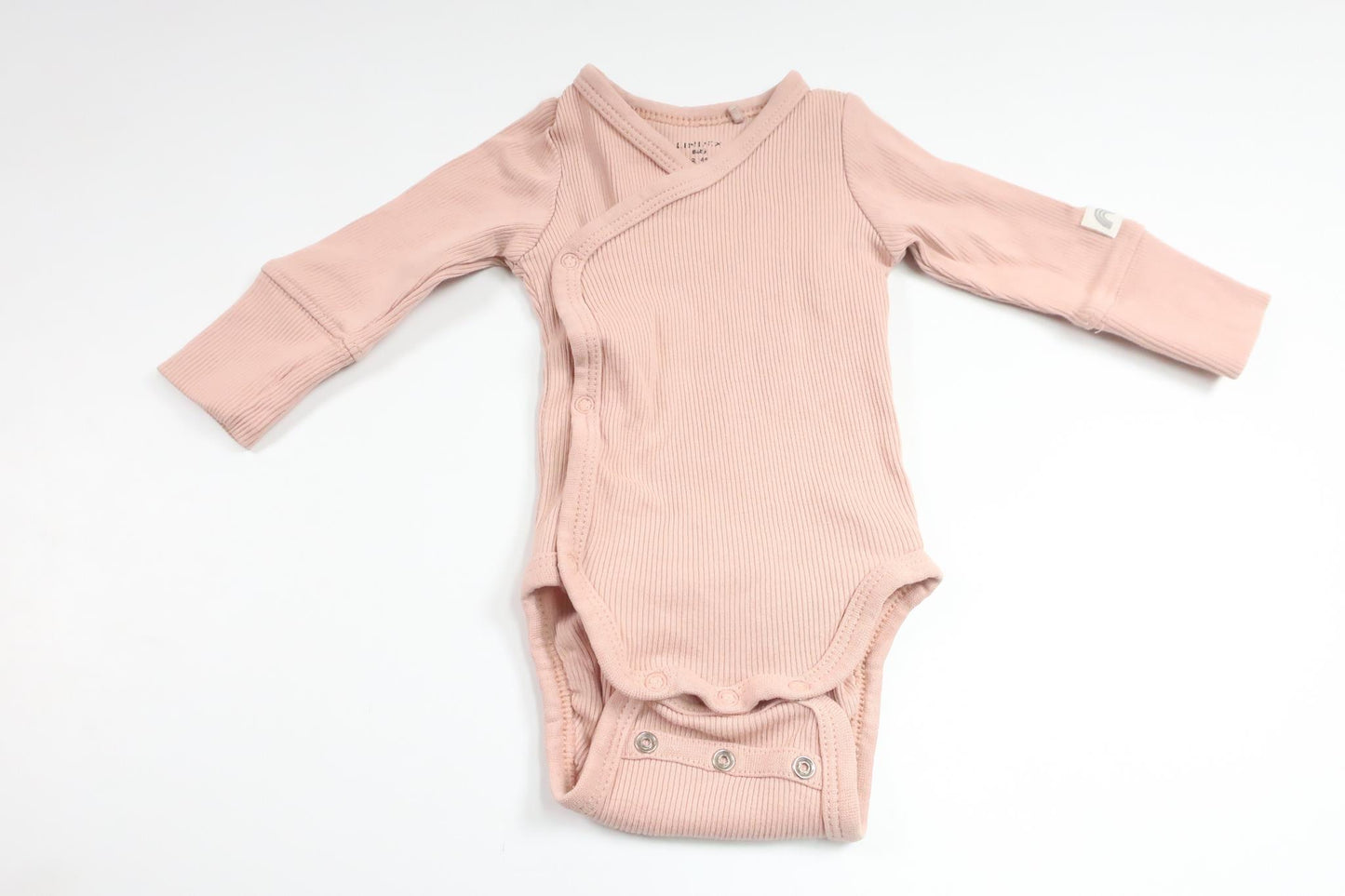 Ribbed wrap bodysuit from Lindex - Size 44 - Pink