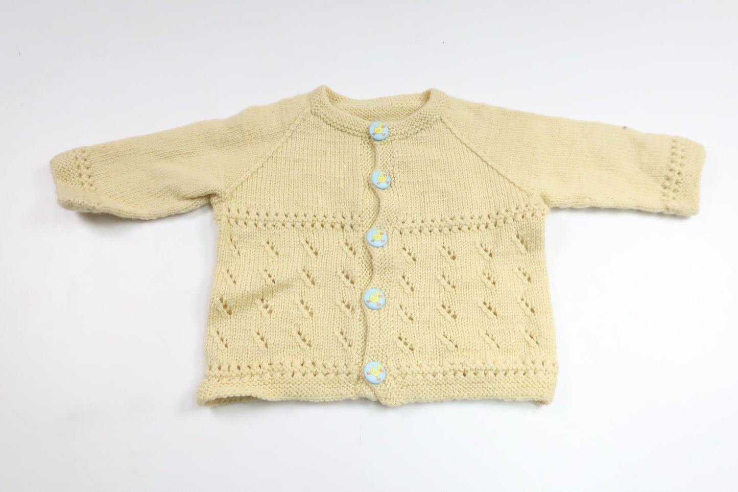 Knitted cardigan from Hemstickat - Size 62/68 - Yellow