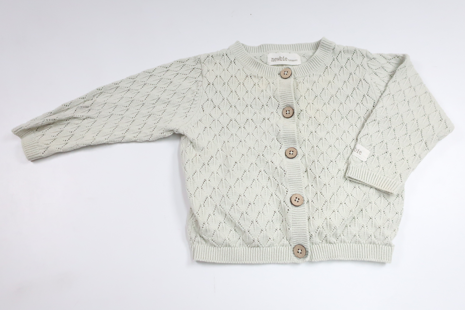 Knitted cardigan from Newbie - Size 62 - Green