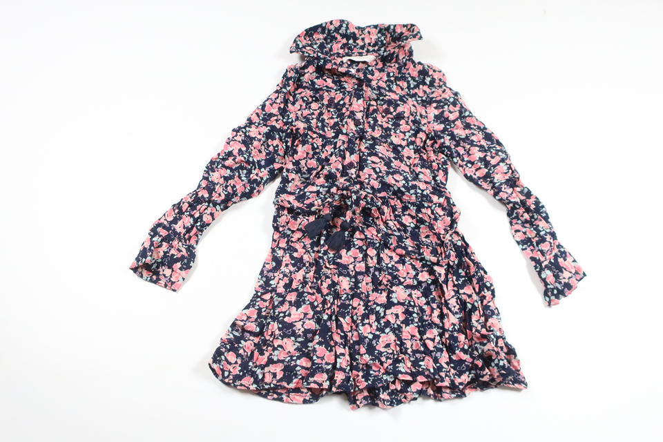Floral jumpsuit from Mango Kids - Size 104 - Navy blue