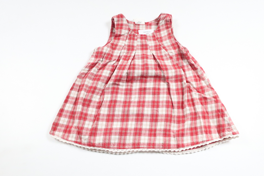 Checked dress from H&amp;M - Size 62 - Red