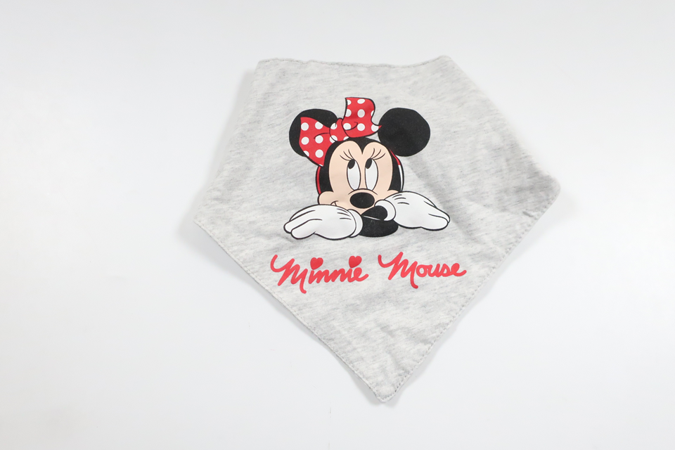 Bib with Minnie from LC Waikiki - Size One size - Gray