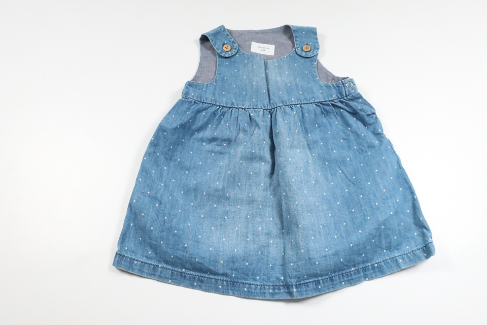 Polka dot dress from H&amp;M - Size 74 - Denim