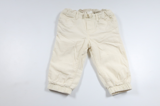 Lined trousers from H&amp;M - Size 74 - Off-white