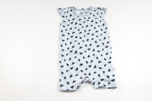 Jumpsuit with hearts from Lupilu - Size 74 - Blue