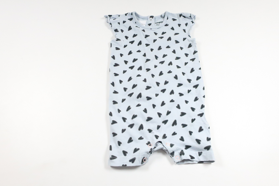 Jumpsuit with hearts from Lupilu - Size 74 - Blue