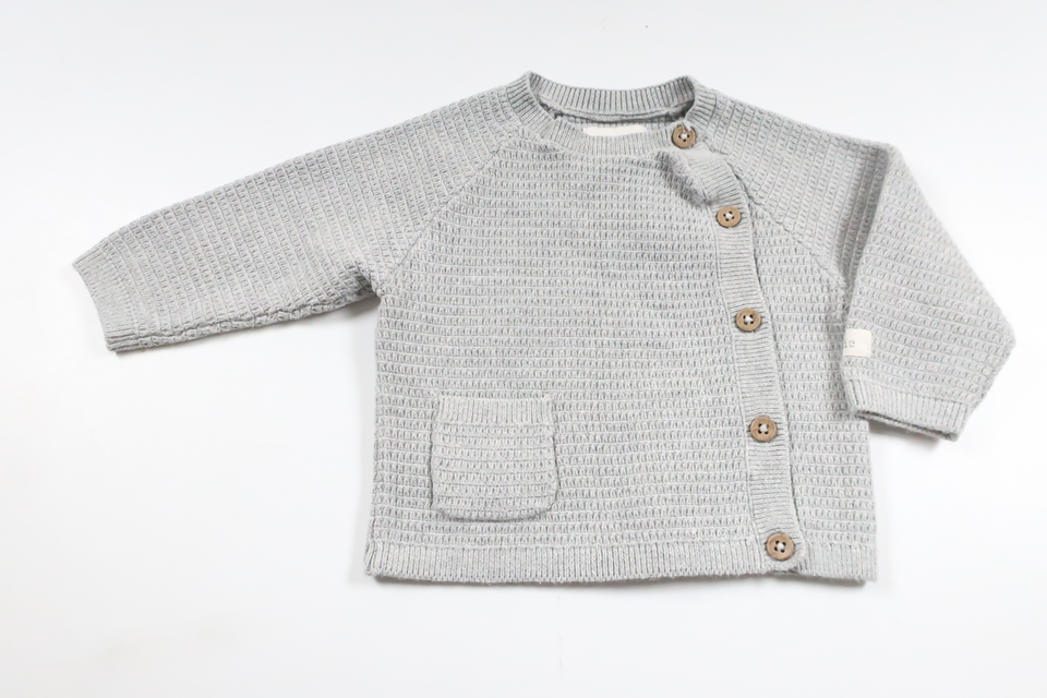 Knitted cardigan from Newbie - Size 62 - Grey