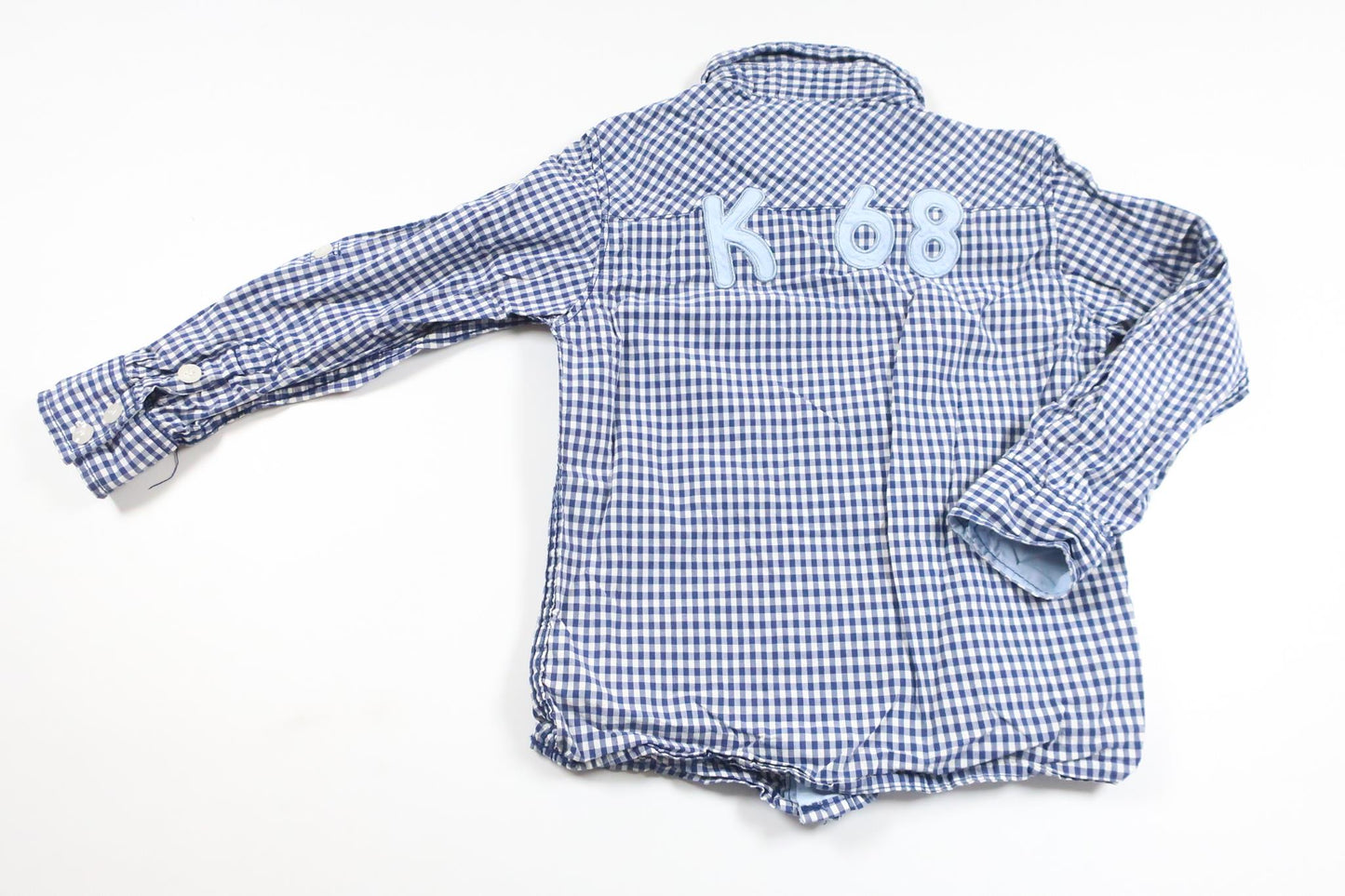 Checked shirt from Kappahl - Size 104 - Navy blue
