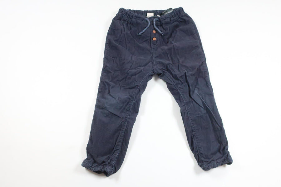 Lined trousers from H&amp;M - Size 98 - Navy blue