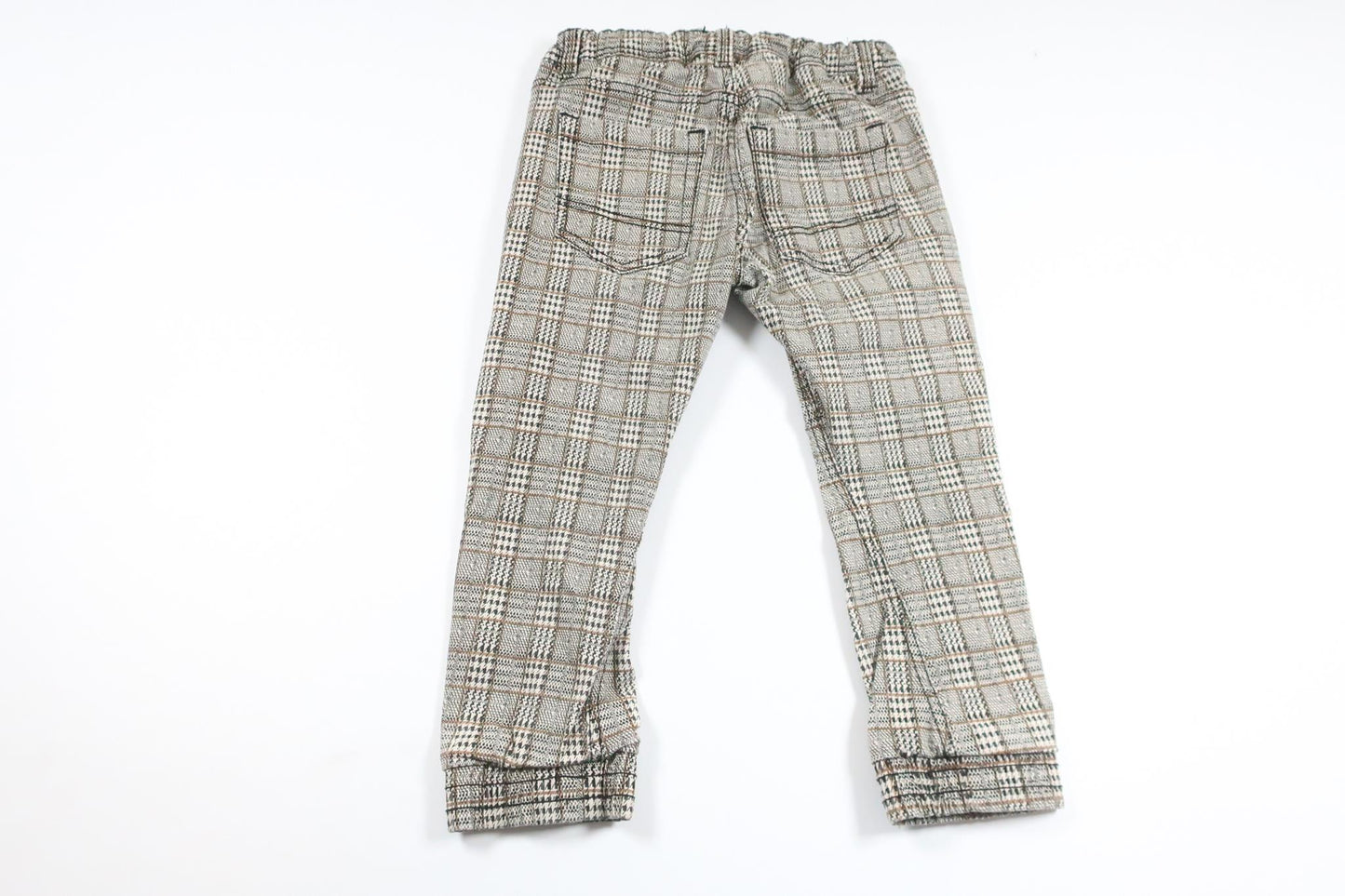 Checked trousers from My Wear Young - Size 98/104 - Beige
