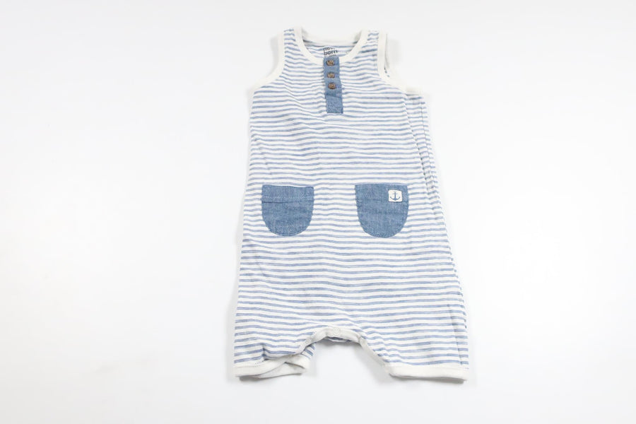 Striped jumpsuit from Lindex - Size 68 - White