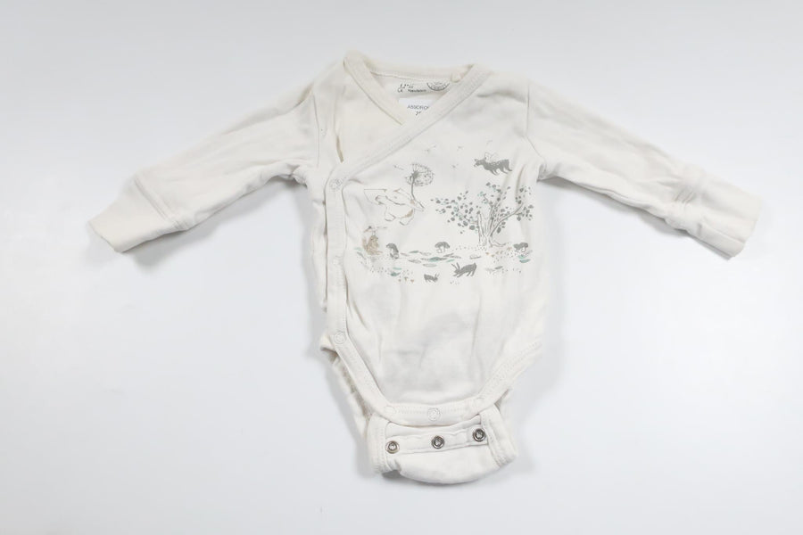 Wrap bodysuit from Lindex - Size 50 - White