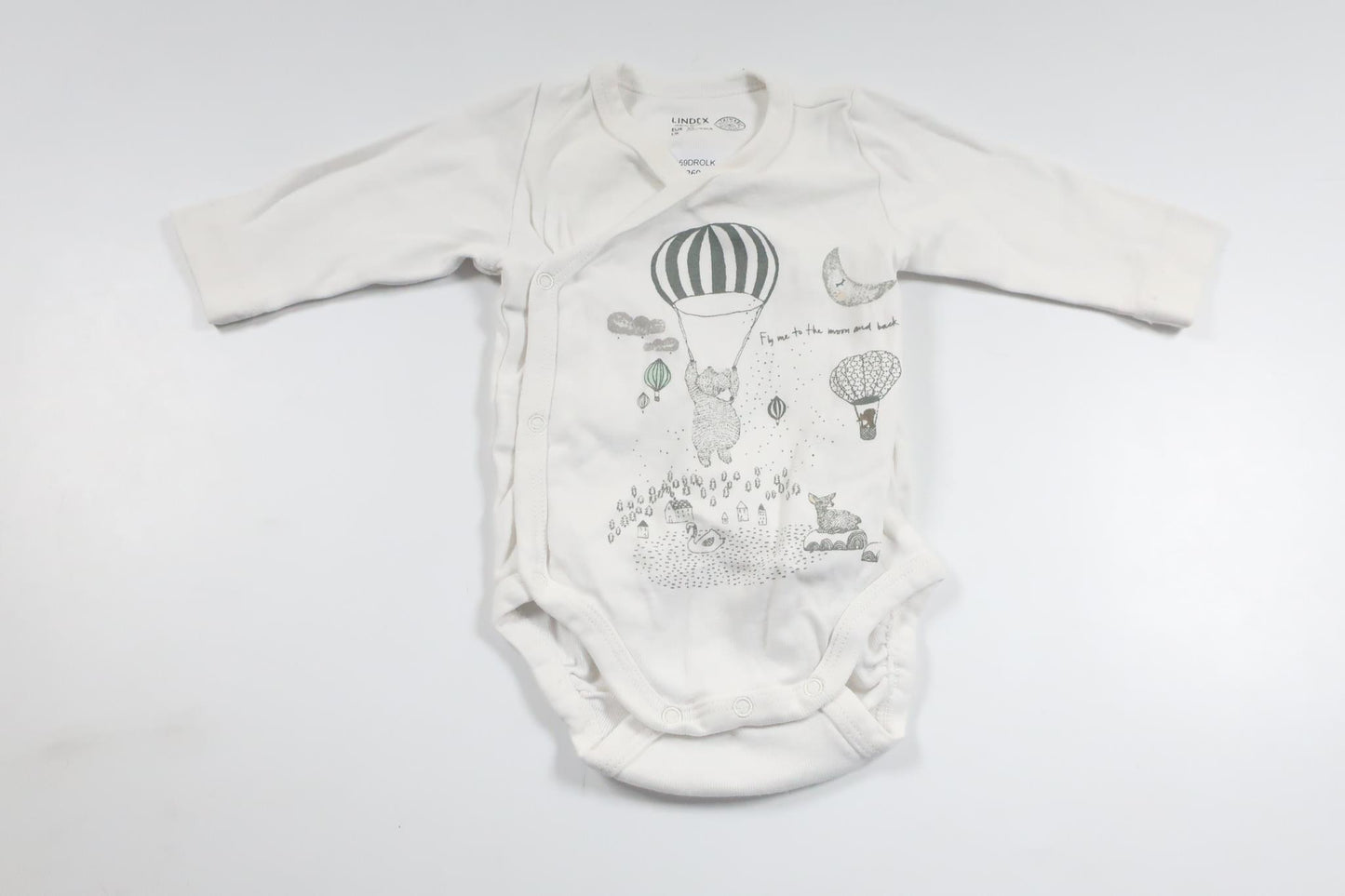 Wrap bodysuit from Lindex - Size 50 - White