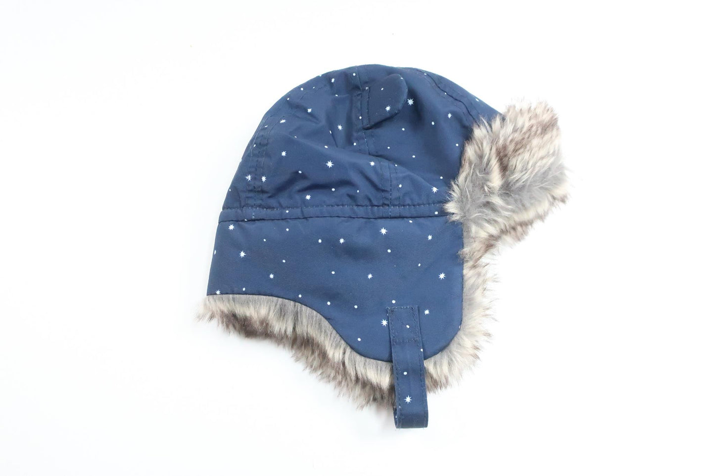 Fleece-lined helmet hat from H&amp;M - Size 74 - Navy blue