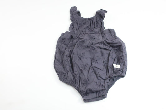 Bodysuit with embroidery from Newbie - Size 68 - Navy blue