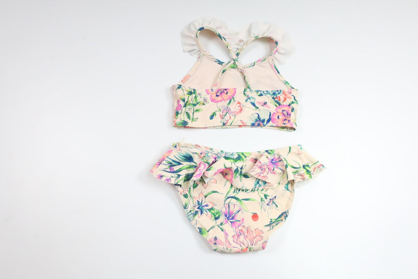 Floral two-piece bikini from Next - Size 98 - Off-white