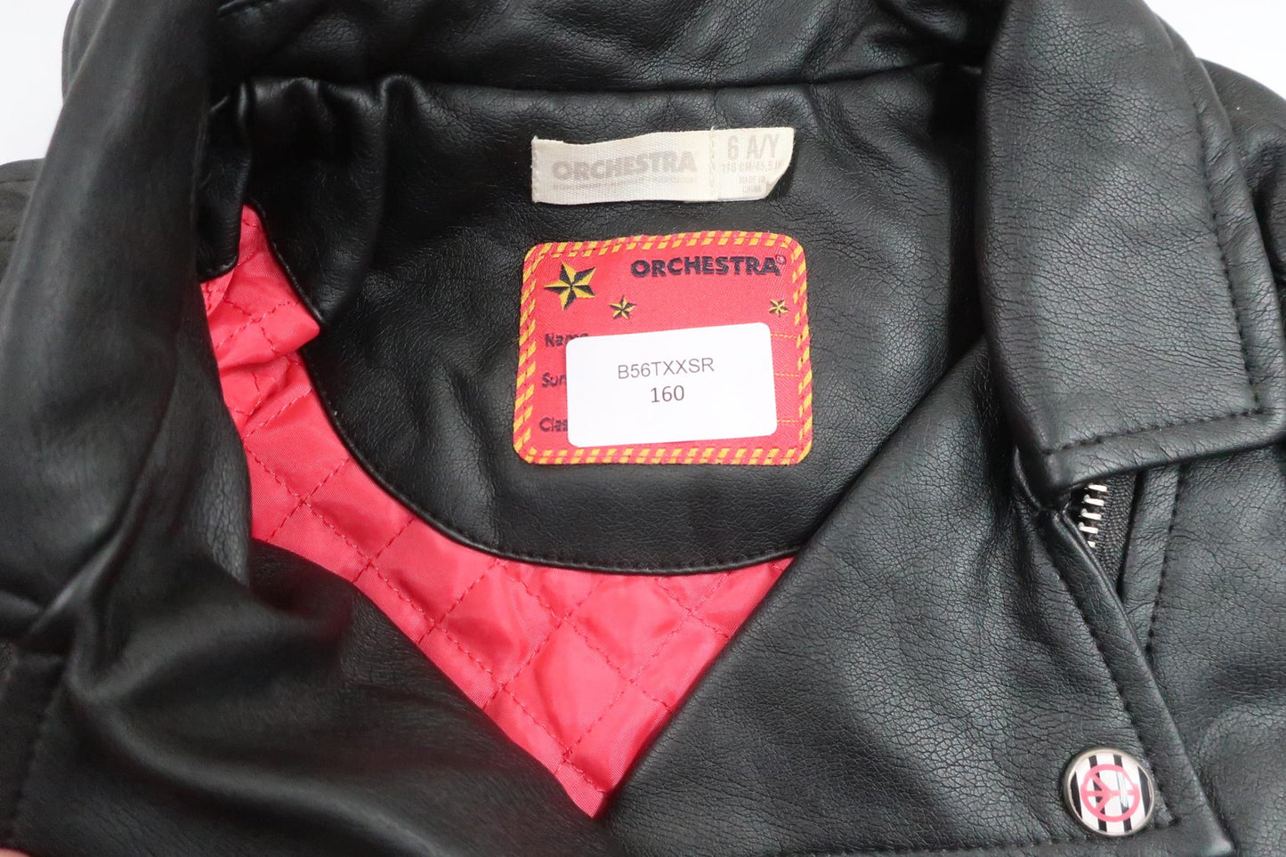 Leather jacket from Orchestra - Size 116 - Black