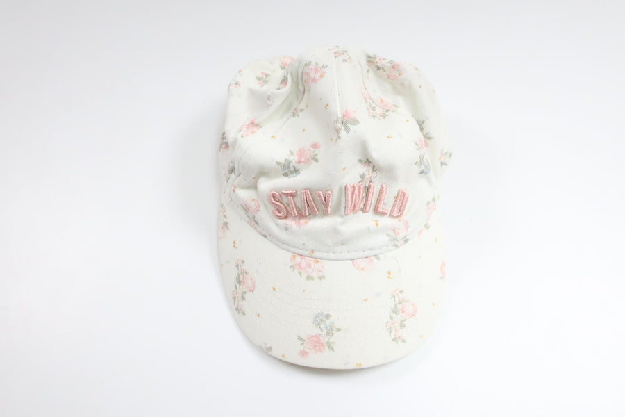 Floral cap from Kappahl - Size 48/50 - White