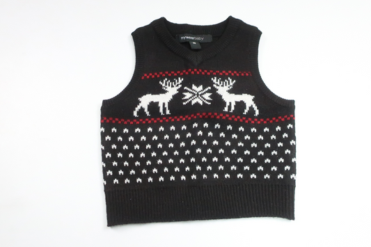 Knitted vest from My Wear Baby - Size 68 - Black