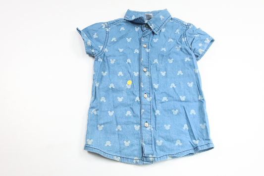 Shirt with Mickey Mouse from Disney - Size 92 - Denim