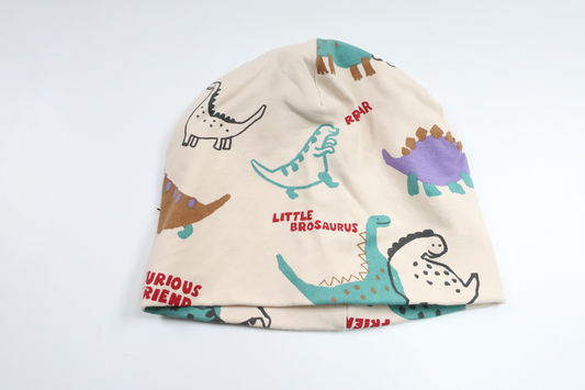 Hat with dinosaurs from H&amp;M - Size 62/68 - Off-white
