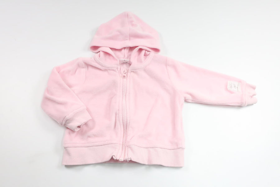 Fleece hooded jacket from Baby - Size 62/68 - Pink