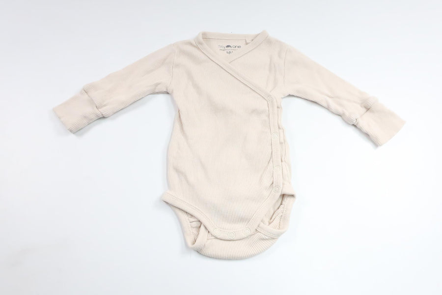 Ribbed wrap bodysuit from Tiny One - Size 44 - Off-white