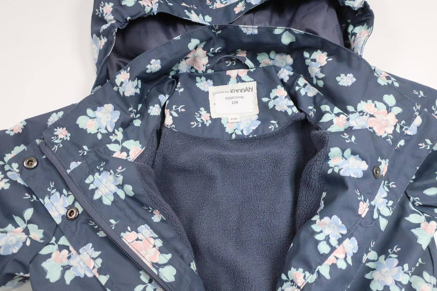 Floral Shell Jacket/Coat from Kappahl - Size 116 - Blue