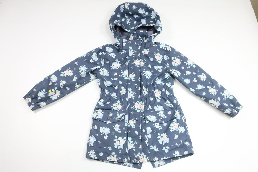 Floral Shell Jacket/Coat from Kappahl - Size 116 - Blue