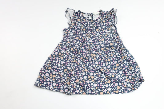 Floral dress from H&amp;M - Size 68 - Navy blue