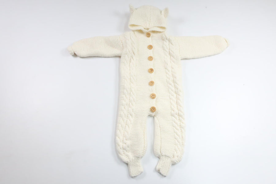 Knitted overalls from Hemstickat - Size 56/62 - Off-white