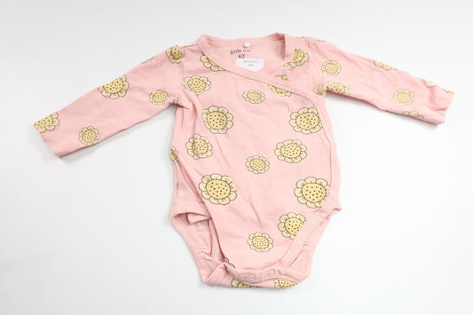 Wrap bodysuit with flowers from Little Me - Size 62 - Pink