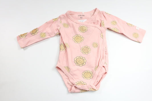 Wrap bodysuit with flowers from Little Me - Size 62 - Pink