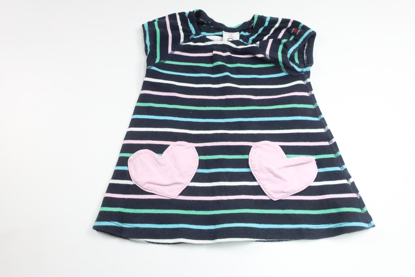 Striped dress from Polarn o. Pyret - Size 68 - Navy blue