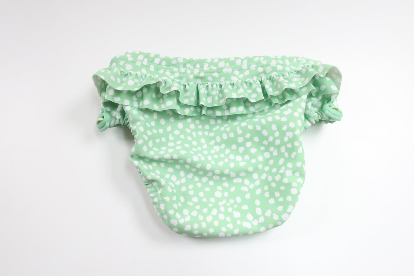 Polka dot swim diaper with ruffle from Mix Beachwear - Size 62/68 - Green