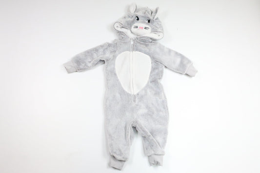 Fleece overall rabbit from VRS - Size 74 - Grey